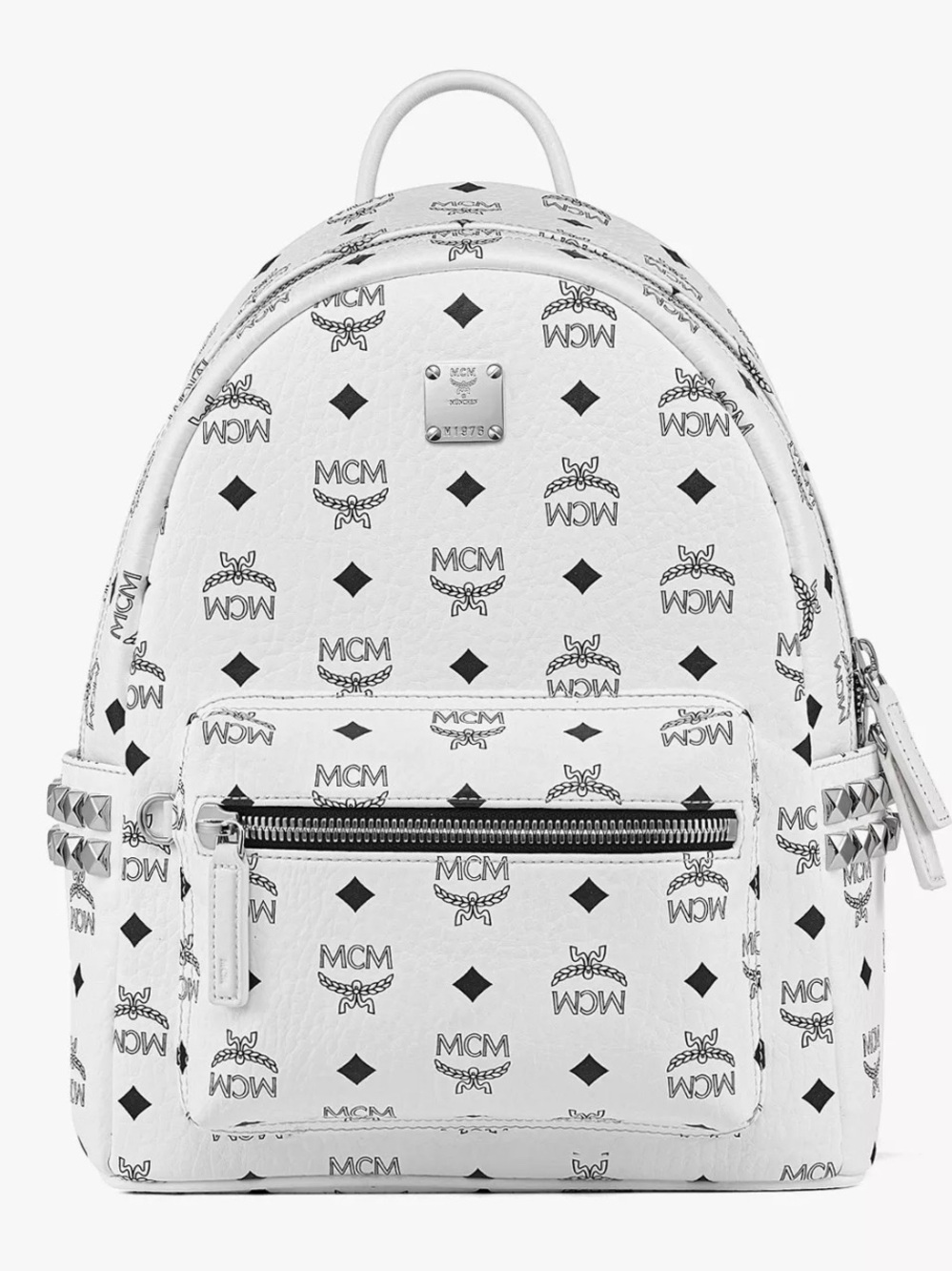 MCM Stark Side Studs Backpack In Visetos